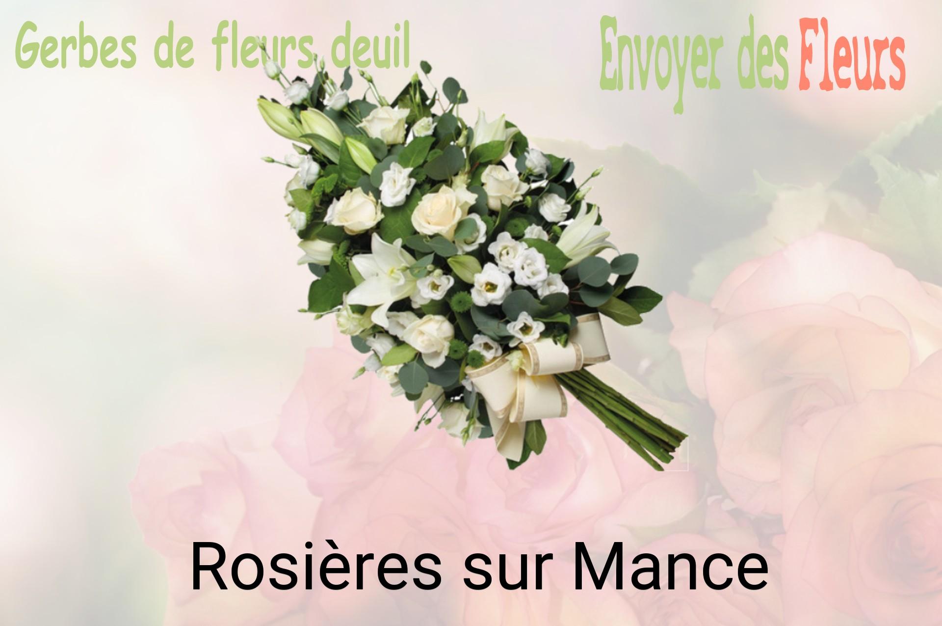 Gerbe de fleurs de deuil livrée à Rosières-sur-Mance